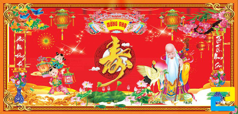 Đối với những thông tin như: Ngày tháng tổ chức lễ mừng thọ, câu thơ chúc thọ,... kiểu chữ có kích thước từ 13px đến 18px sẽ thích hợp