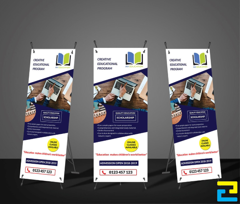 Hiện nay giá thành sản xuất standee tuyển sinh khá rẻ, dao động từ 100.000 VNĐ cho đến 300.000 VNĐ/ 1 cái (standee được in bạt hiflex)