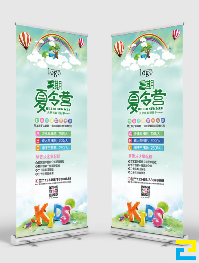 Mẫu 6: Standee được thiết kế đầy đủ những nội dung tuyển sinh, có tông màu xanh đẹp mắt, hình ảnh minh họa được thiết kế với bố cục hợp lý