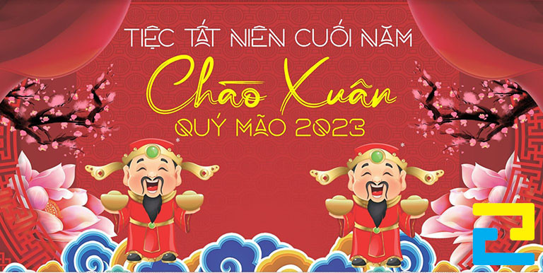 Quý khách có thể dựa vào màu sắc của không gian treo băng rôn tất niên, hoặc dựa vào màu sắc của những hình ảnh có trên bandroll, để từ đó lựa chọn tông màu sắc phù hợp