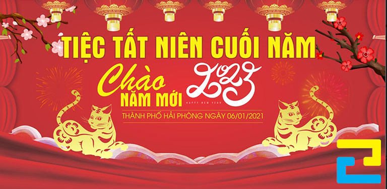 Chi phí sản xuất mẫu băng rôn tiệc tất niên chỉ mang tính chất tham khảo, giá thành sẽ có sự thay đổi phụ thuộc vào thuế VAT 10%, yêu cầu vận chuyển,...