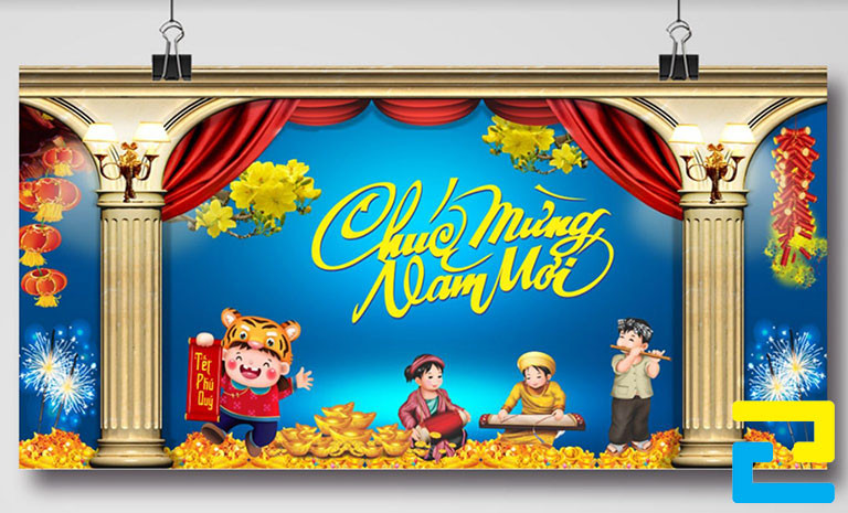 Nếu quý khách chưa có sẵn mẫu file in băng rôn tất niên, quý khách có thể yêu cầu nhân viên của Công Ty In Ấn Quảng Cáo 2H thiết kế file cho mình