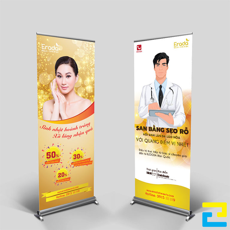 Sau khi quý khách tiến hành đặt cọc chi phí sản xuất standy thẩm mỹ cho In Ấn Quảng Cáo 2H, quý khách có thể yêu cầu thiết kế hoặc chỉnh sửa file in