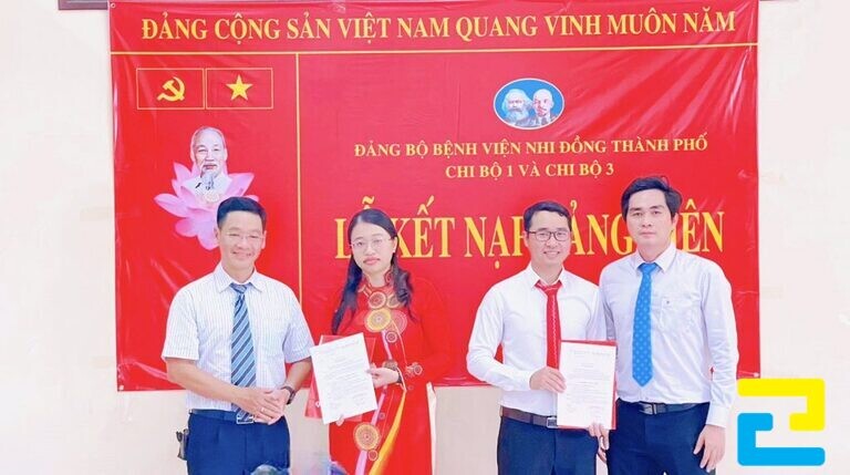 Mẫu phông nền cho lễ kết nạp Đảng viên mới