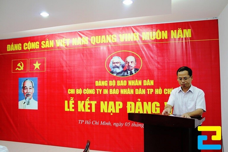 Mẫu phông nền cho lễ kết nạp Đảng viên mới