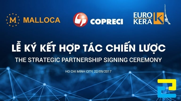 Mẫu 7: Phông nền lễ ký kết hợp tác chiến lược