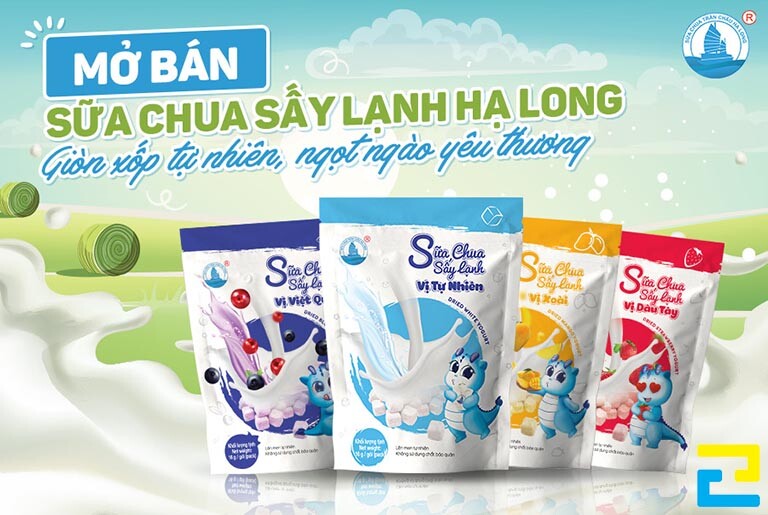 Phông nền ra mắt mở bán sản phẩm sữa chua
