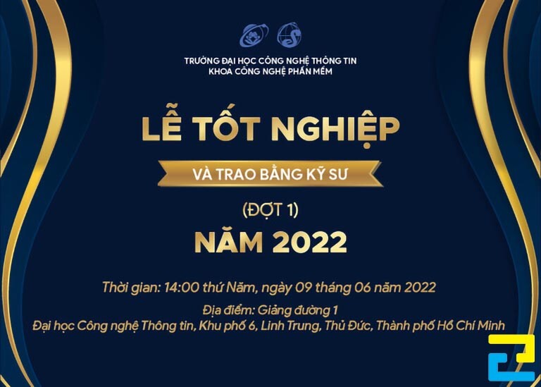 Quý khách có thể căn cứ vào tầm nhìn của phông nền cho lễ tốt nghiệp xa hay gần, để từ đó điều chỉnh kích thước chữ sao cho phù hợp