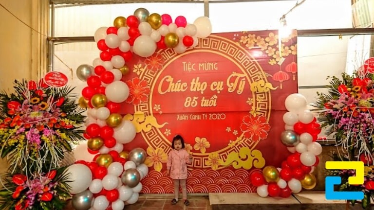 Mẫu phông mừng thọ đẹp