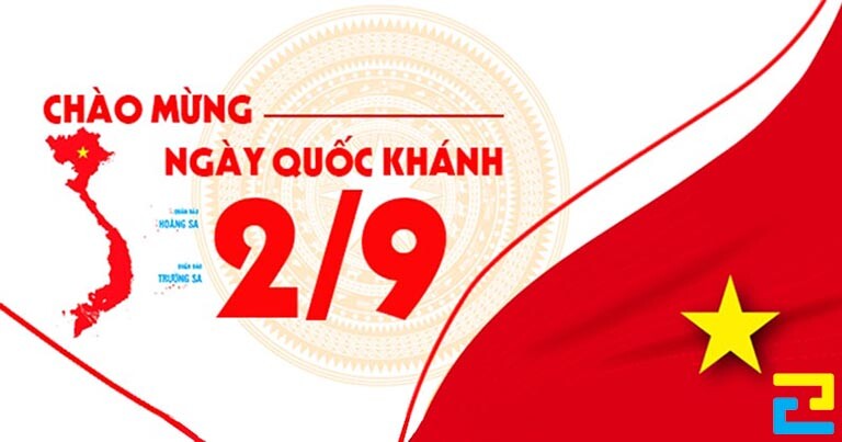 Mẫu 10: Băng rôn có tông màu trắng – đỏ, có những hình ảnh minh họa như: Hình ảnh lá cờ, hình ảnh trống đồng,… băng rôn có kiểu chữ đơn giản