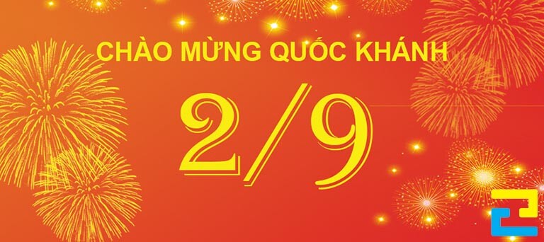 Mẫu 7: Băng rôn có kiểu chữ đơn giản, có tông màu đỏ chủ đạo, cò hình ảnh pháo bông trang trí được thiết kế với kích thước, bố cục hợp lý