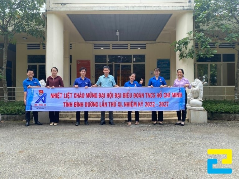 Mẫu 10: Băng rôn chào mừng Đại hội Đại biểu toàn quốc Đoàn TNCS Hồ Chí Minh của tỉnh Bình Dương