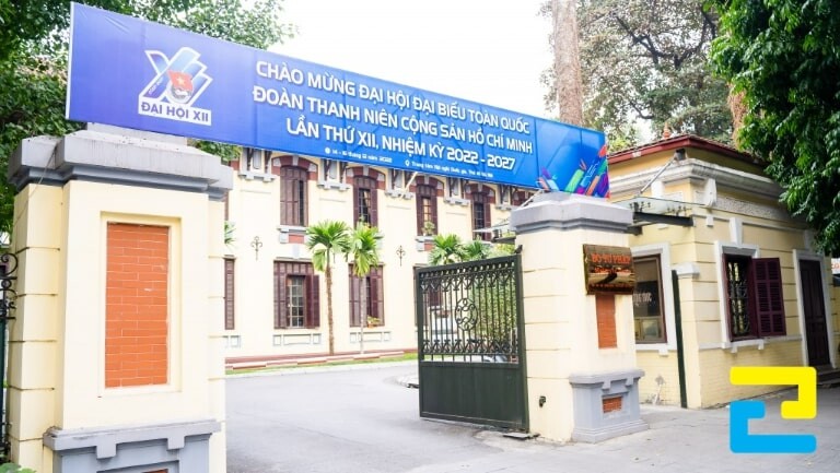 Mẫu 14: Băng rôn chào mừng Đại hội Đại biểu toàn quốc Đoàn TNCS Hồ Chí Minh ở Bộ Tư Pháp