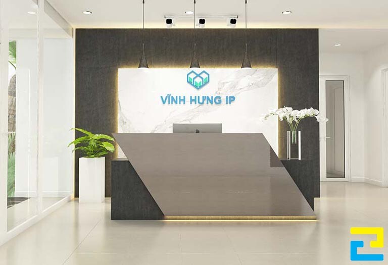 Quý khách có thể tham khảo những loại màu sắc như: Xanh dương, trắng, xanh lá cây, nâu, đen, màu xanh ngọc, màu đỏ,… để thiết kế phông nền quầy lễ tân