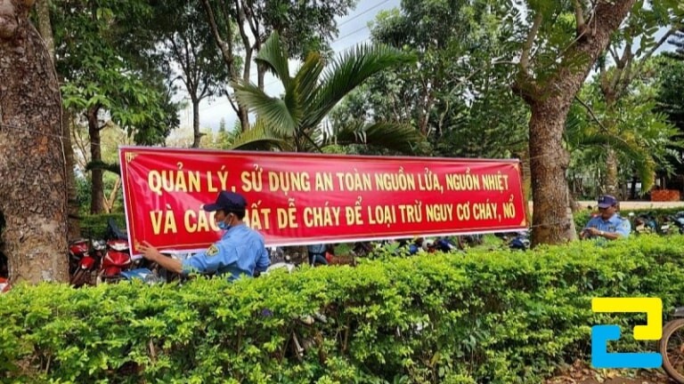 Mẫu 10: Băng rôn tuyên truyền về phòng cháy chữa cháy