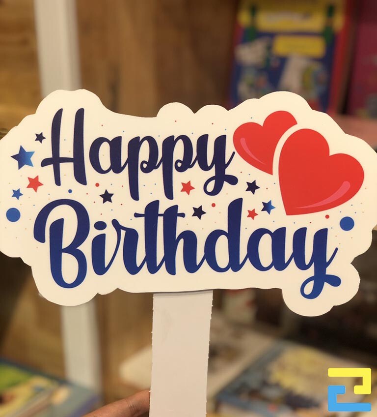 In bảng hashtag cầm tay chúc mừng sinh nhật