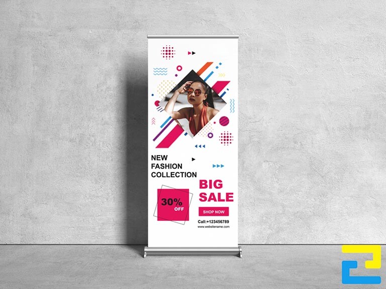 In standee quảng cáo thời trang