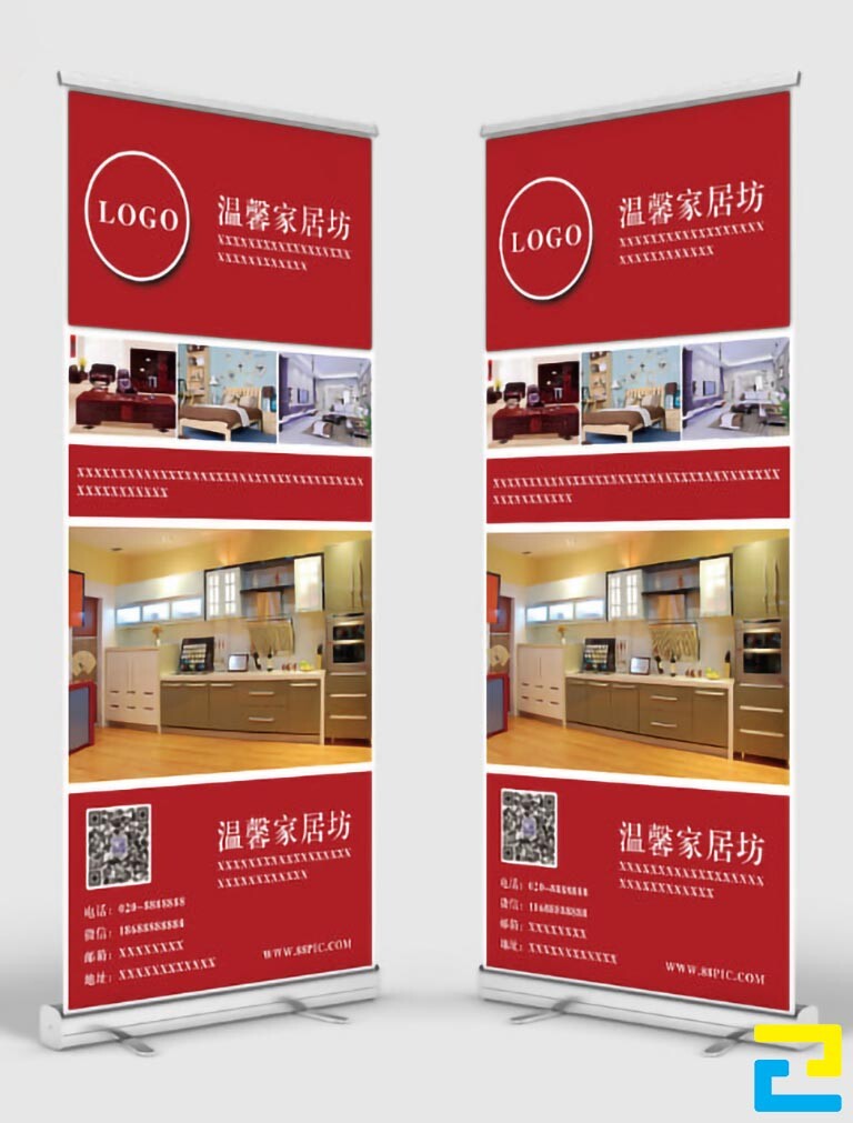 mẫu thiết kế file in standee nội thất