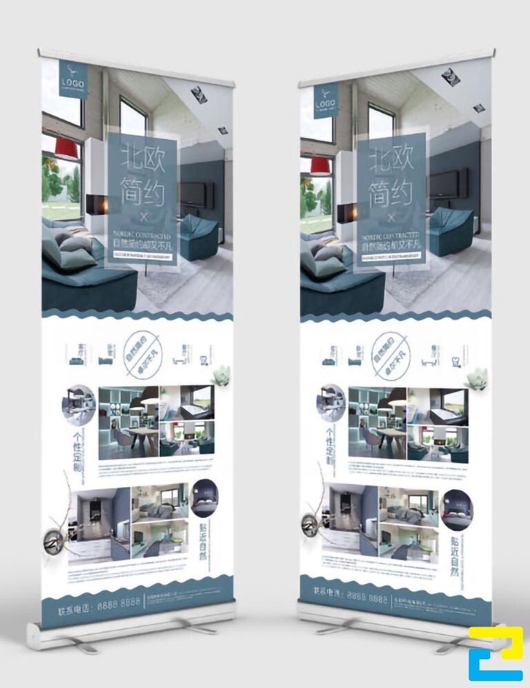 Standee có mô tả đầy đủ