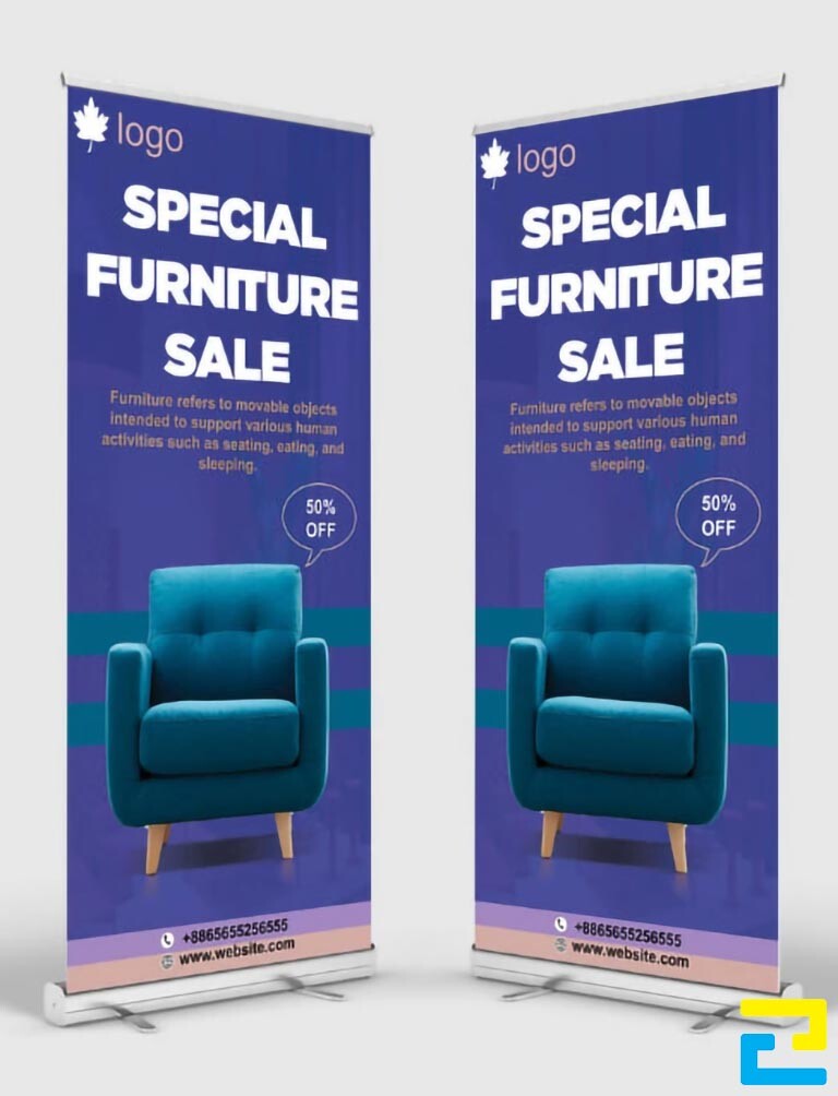 sản xuất standee nội thất