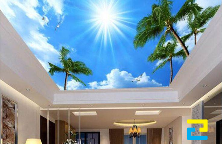 In uv làm trần xuyên sáng