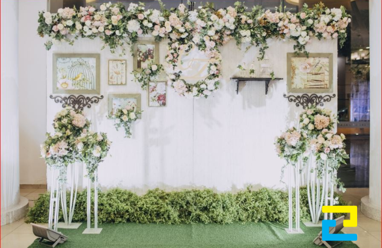 In uv phông nền tiệc cưới