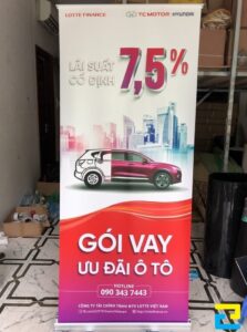 In Standee Quang Cao O To 2