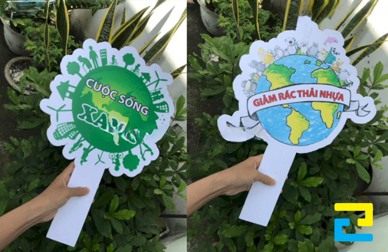 Hình 5: Bảng hashtag bảo vệ môi trường cuộc sống xanh