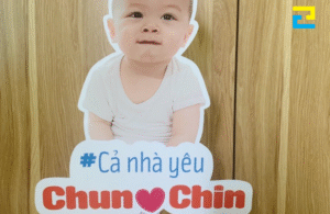 Mẫu 11: Hashtag in hình bé