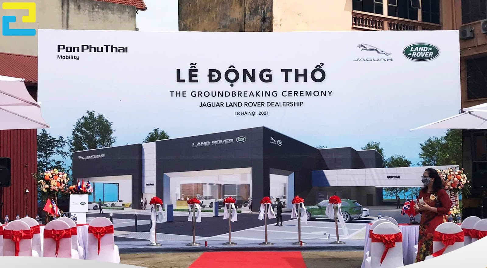 Background, Phông Nền Lễ động Thổ Dự án Bất động Sản.