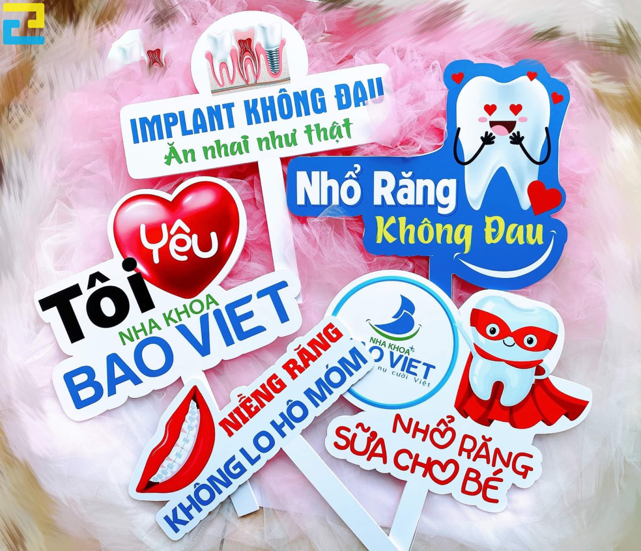 Các Mẫu Hashtag Cầm Tay Nha Khoa Dễ Thương Tại In Ấn Quảng Cáo 2h.
