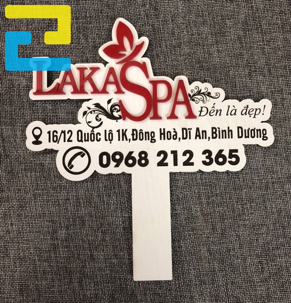 Mẫu Hashtag Cầm Tay Có đầy đủ Thông Tin Cho Tiệm Spa Của Bạn.