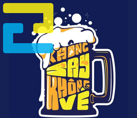 Mẫu Hashtag Không Say Không Về Cách điệu Cực đẹp Mắt.