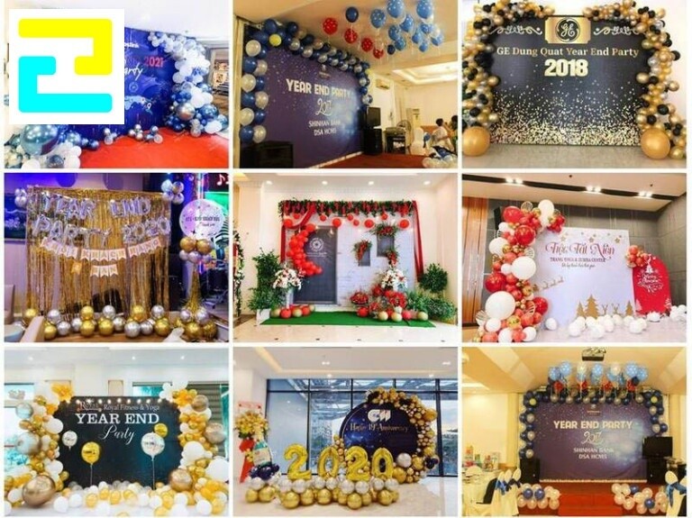 Trang trí sân khấu cho tiệc tất niên công ty