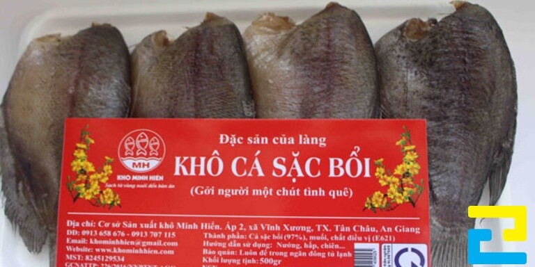 Mẫu tem nhãn khô cá sặc bổi