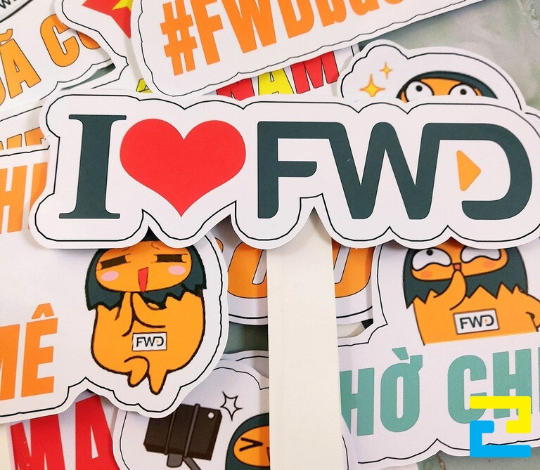 Thông điệp đơn giản kết hợp hình chibi ngộ nghĩnh mang đến hiệu ứng cao cho sự kiện