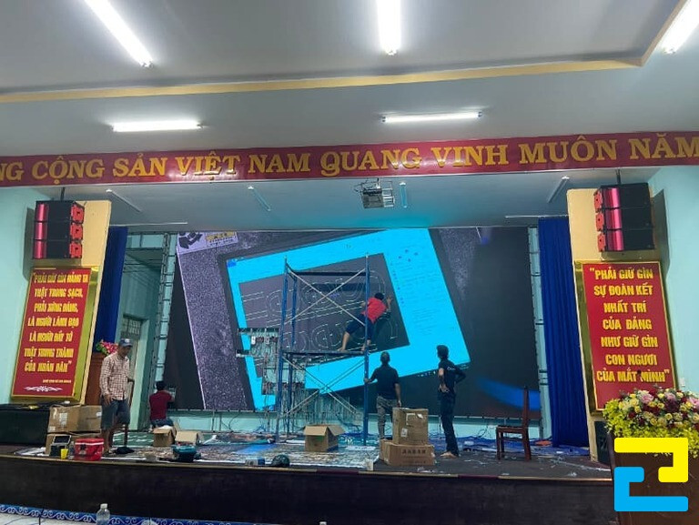 Trang trí khu vực check in sự kiện với màn hình led