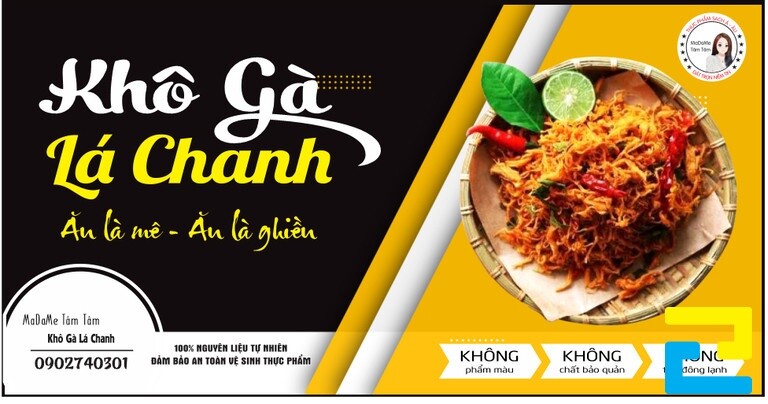 Mẫu tem khô gà lá chanh 10