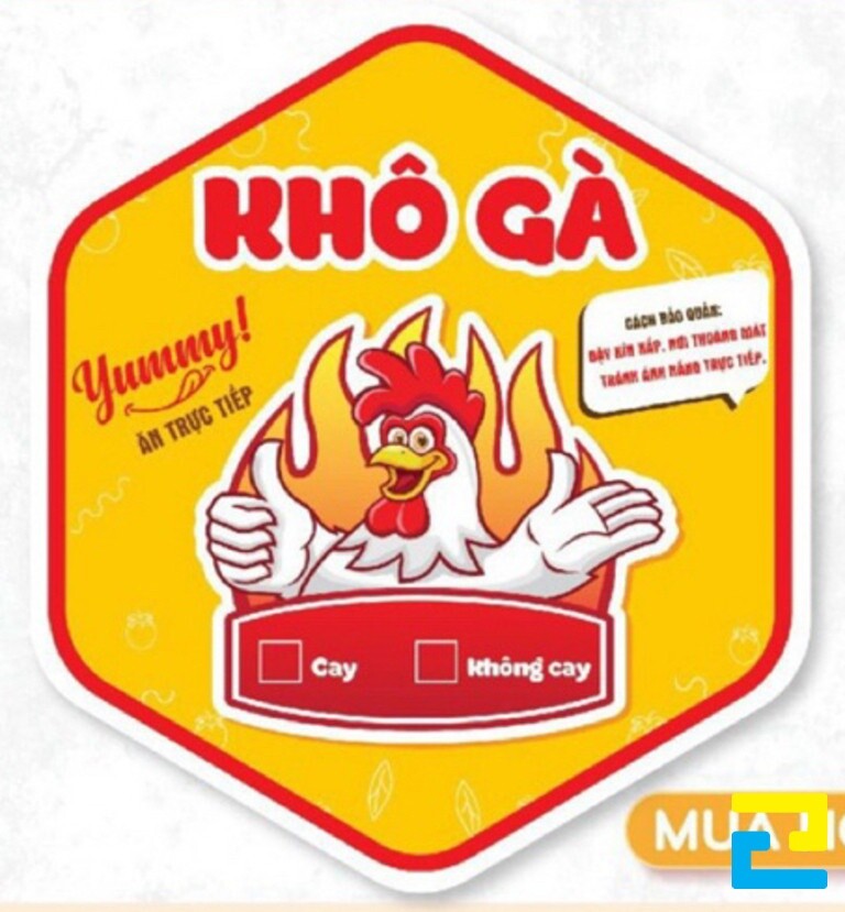 Mẫu tem khô gà lá chanh 18