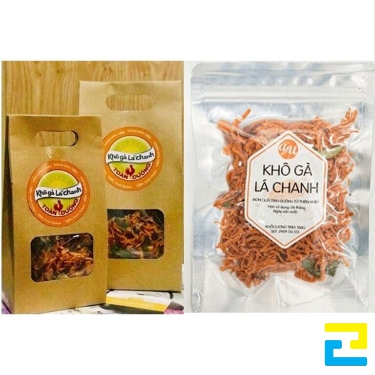 Mẫu tem khô gà lá chanh 2