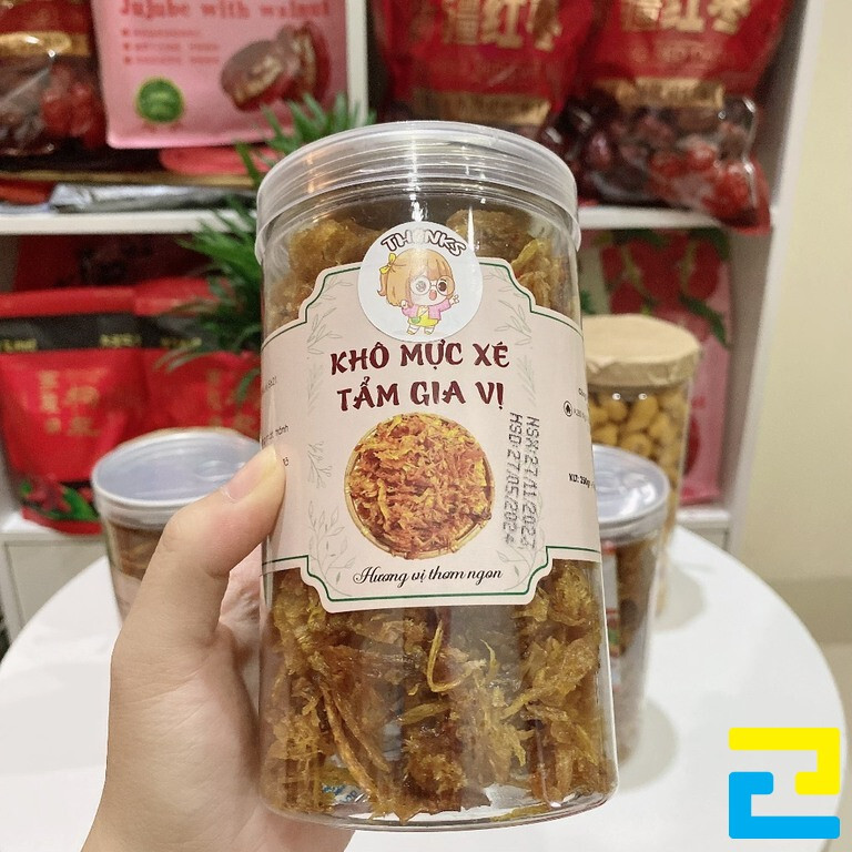 Mẫu tem nhãn khô mực 14