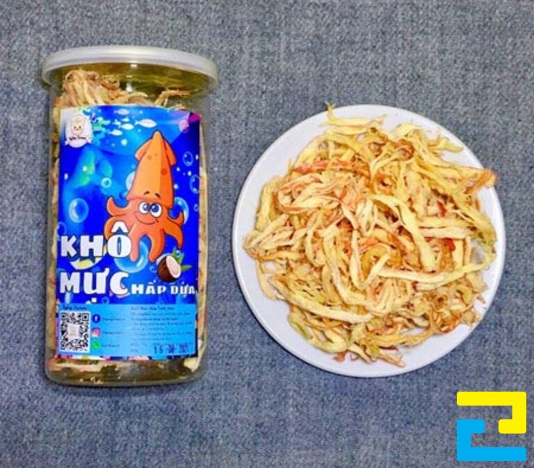 Mẫu tem nhãn khô mực 2