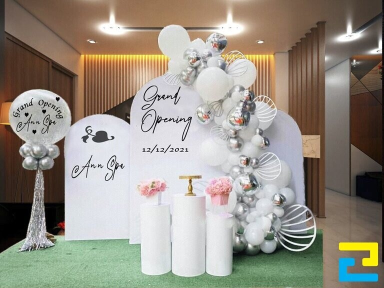 Trang trí khu vực check-in tại spa