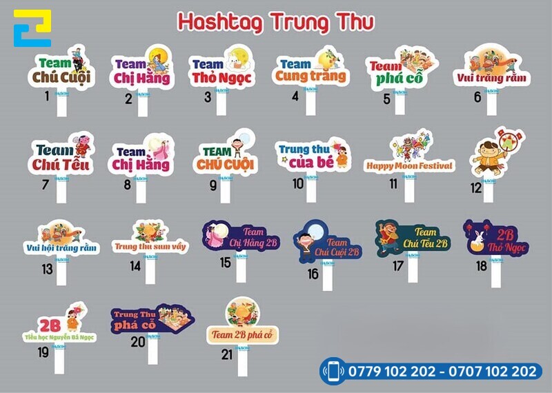 Mau 5 Hashtag Trung Thu