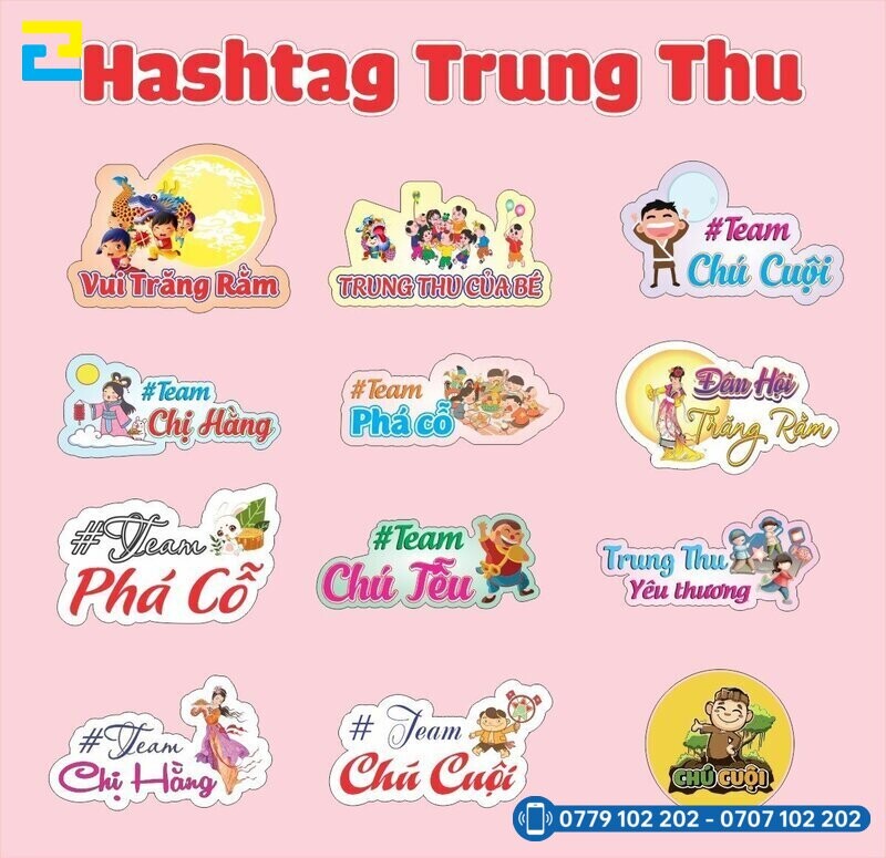 Mau 6 Hashtag Trung Thu