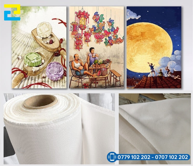 Chat Lieu Canvas Lam Phong Trang Tri Trung Thu