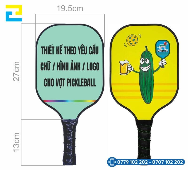 Dich Vu In Hinh Vot Pickleball