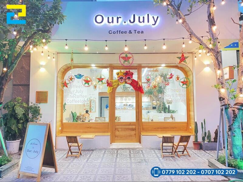 Mau 6 Trang Tri Trung Thu Quan Ca Phe