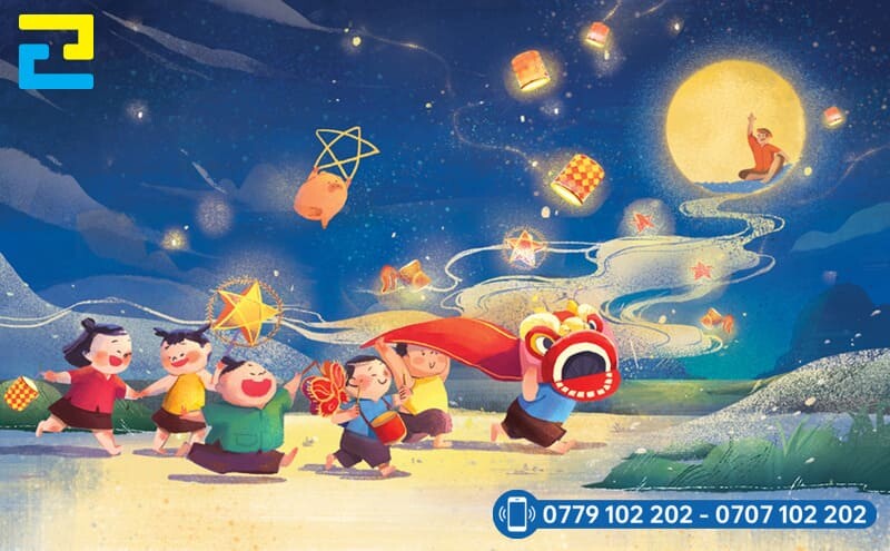 Mau 4 Phong Trang Tri Trung Thu Dep