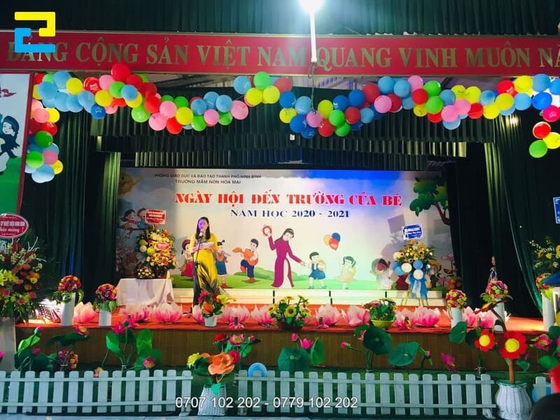 Mau Trang Tri Khai Giang Mam Non 5